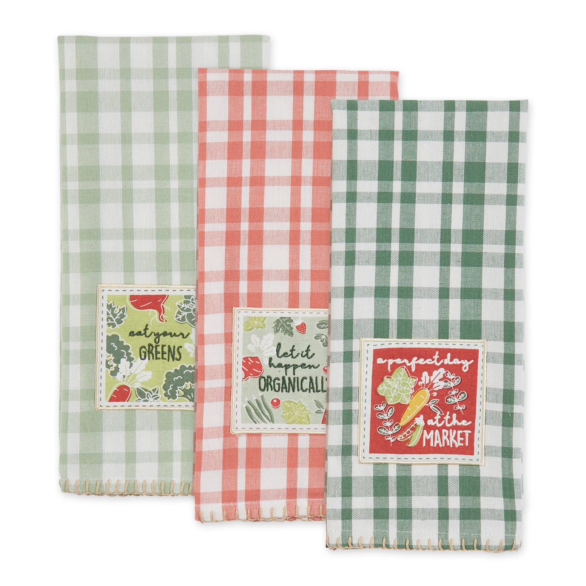 Fresh Market Embellished Dishtowel (Set of 3)